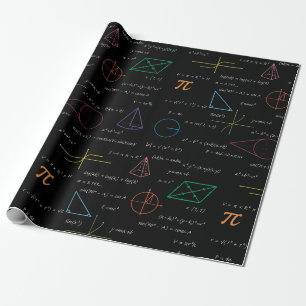 Papel De Regalo Matemáticas coloridas Ecuaciones Math Formulas