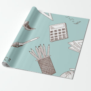 Papel De Regalo Matemáticas de la escuela