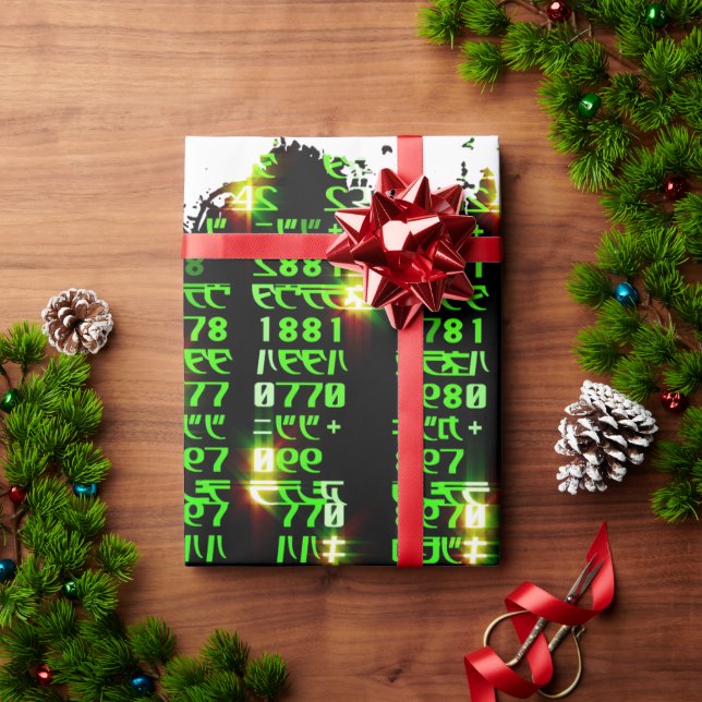 Papel De Regalo Matriz de código (Regalo de vacaciones)