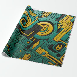Papel De Regalo Matriz de Esmeraldas de Ankara Africana