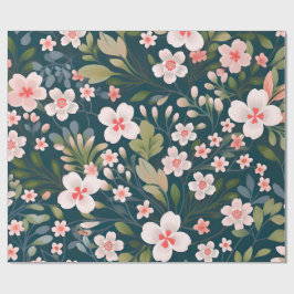 Papel De Regalo Matte Floral Wrapping Paper – Elegant Flower 
