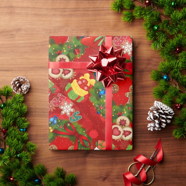 Papel De Regalo Matte Wrapping Paper (Regalo de vacaciones)