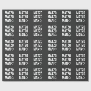 Papel De Regalo Matzo Matzo Man Hanukkah judío