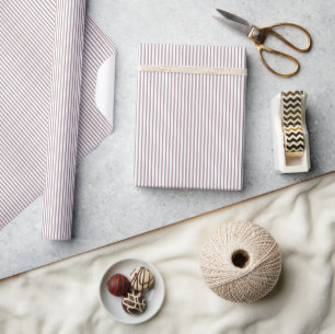 Papel De Regalo Mauve Polvoriento Rayado Delgado