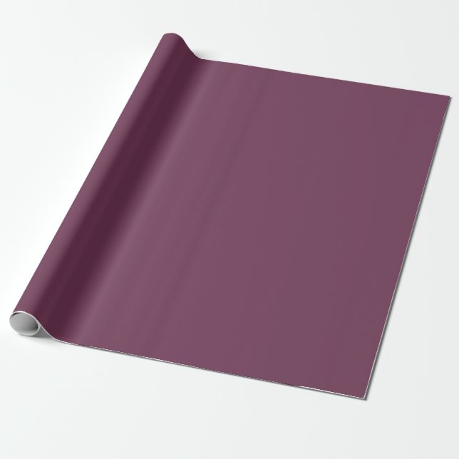 Papel De Regalo Mauve-púrpura sólido profesional (Desenrollado)