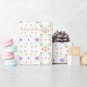 Papel De Regalo Mauve rosa y coral