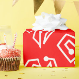 Papel De Regalo Mazes de San Valentín blanco