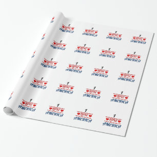 Papel de Regalo - Me encanta América
