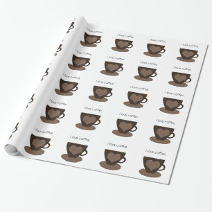 Papel De Regalo Me encanta el café