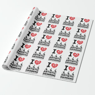Papel De Regalo Me Encanta El Síndrome De Natación Artística