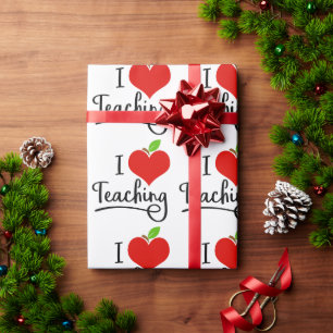 Papel De Regalo Me encanta enseñar