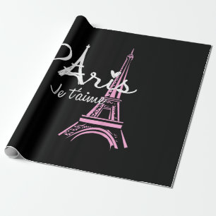 Papel De Regalo Me encanta la Torre Eiffel de París