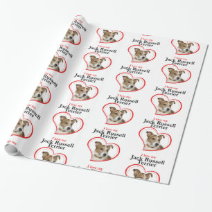Papel De Regalo Me encanta mi Jack Russell Terrier Wraper Paper