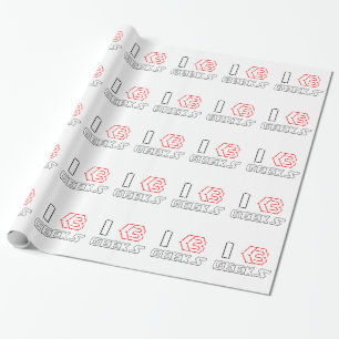 Papel De Regalo Me Encantan los Geeks Arte ASCII