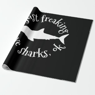 Papel De Regalo Me Encantan Los Tiburones De Amor, Ok - Los Regalo