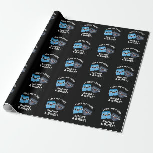 Papel De Regalo Me Gusta Mi Pistola Corta Y Breve Funny De Ropa In