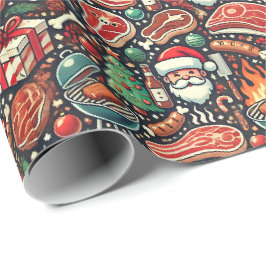 Papel De Regalo Meat Lovers' Christmas Wrapping Paper