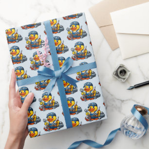 Papel De Regalo Mecánico Pato de Goma