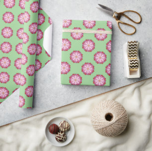Papel De Regalo Medallero asiático pastel rosado