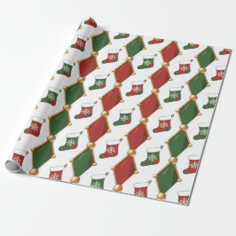 Papel De Regalo Media de Navidad