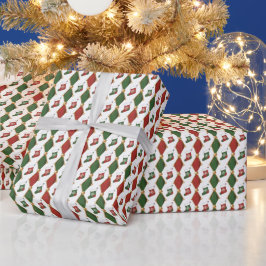 Papel De Regalo Media de Navidad