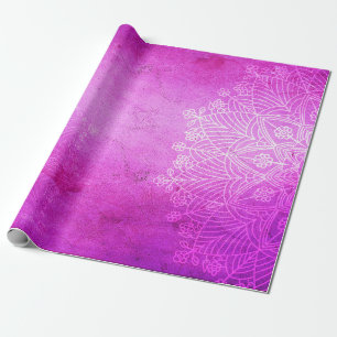 Papel De Regalo Mediación de diseño rosa de Mandala zen