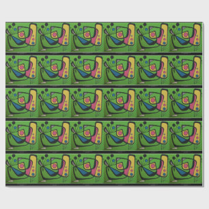 Papel De Regalo "Mediados de siglo 4" numérico abstracto moderno