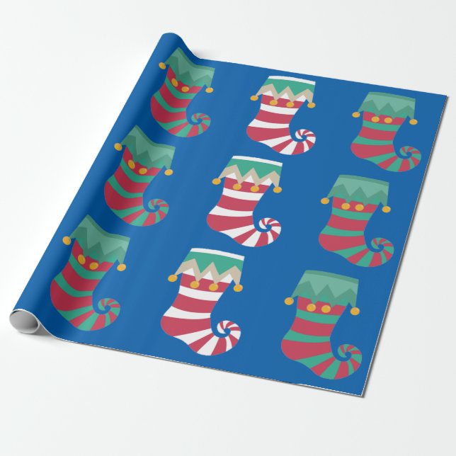 Papel De Regalo Medias de Navidad envolventes (Desenrollado)