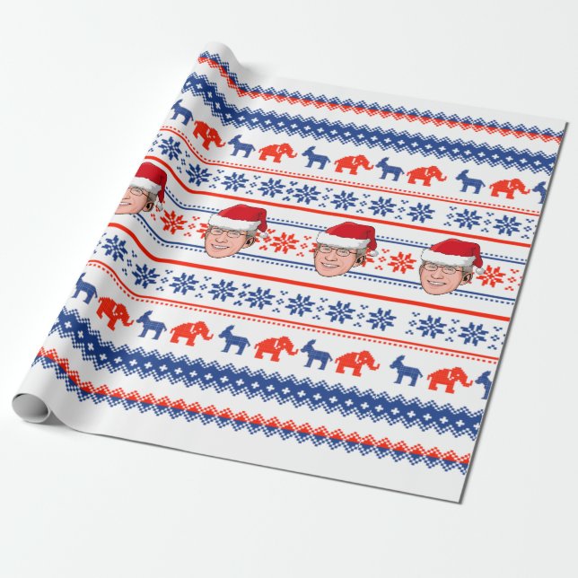 Papel De Regalo Médica Navidades Fauci (Desenrollado)