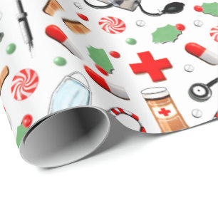 Papel De Regalo Médica o Navidades de enfermería regalo de vacacio