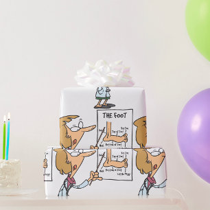 Papel De Regalo Médico Divertido Enseñando Anatomía del Pie