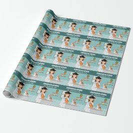 Papel De Regalo Médico Veterinario Licenciado en Veterinaria Gradu