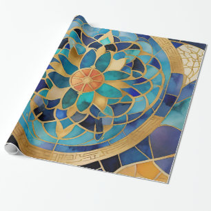 Papel De Regalo "Medina Maze: Diseño geométrico de inspiración mar