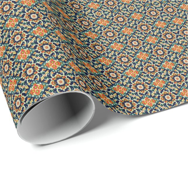 Papel De Regalo Mediterranean Floral (Esquina del rollo)
