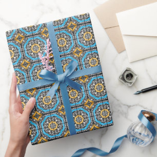 Papel De Regalo Mediterráneo Italia Azulejos Despedida de Soltera