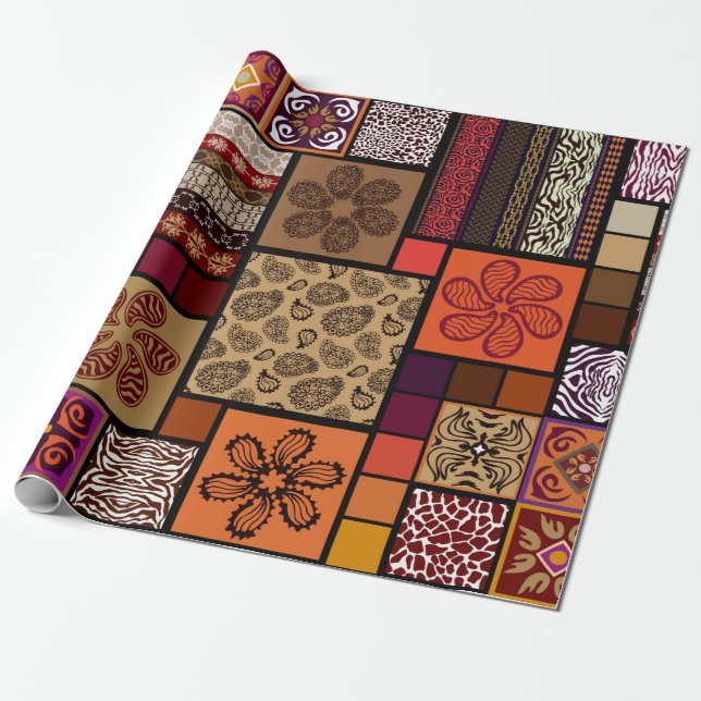 Papel De Regalo Mega conjunto creativo de patrones sin costura ins (Desenrollado)