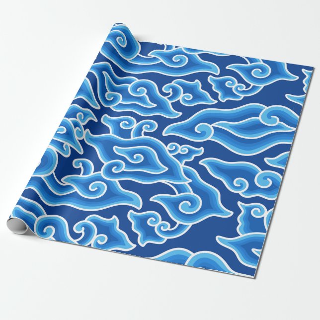 Papel De Regalo Megenmienda del patrón de batik de Megenmienda (Desenrollado)