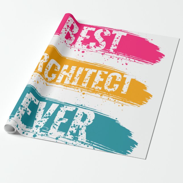 Papel De Regalo Mejor Arquitecto de la Historia (Desenrollado)