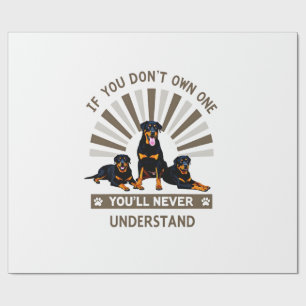 Papel De Regalo Mejor Arte de Rottweiler para Hombres Mujeres Niño