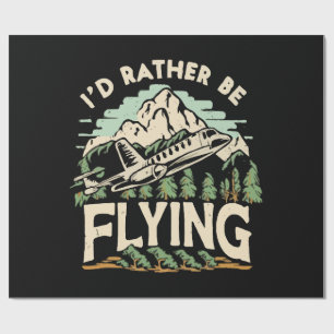 Papel De Regalo Mejor estaría volando. Avión