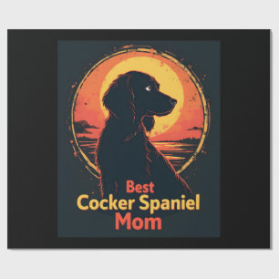 Papel De Regalo Mejor madre de perro mamá - Camiseta vintage de Co