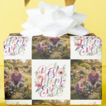 Mejor Mamá Siempre Acuarela Floral Personalizado