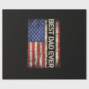Papel De Regalo Mejor Papá del Mundo Regalos de la Bandera America