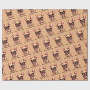 Papel De Regalo Mejor Papá Perrito Frenchie Bulldog Francés Perro