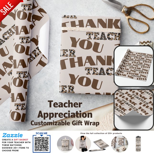 Papel De Regalo Mejor Personalizado de profesores cita impresión l (Subido por el creador)