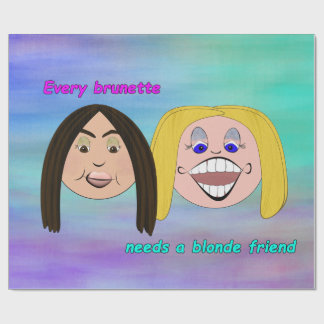 Papel De Regalo Mejores amigos que envuelven Papper