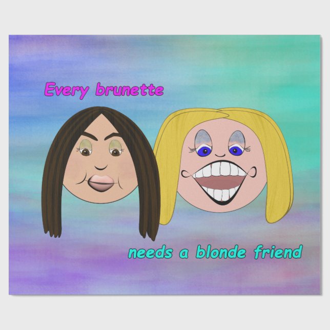 Papel De Regalo Mejores amigos que envuelven Papper (Superficie plana)