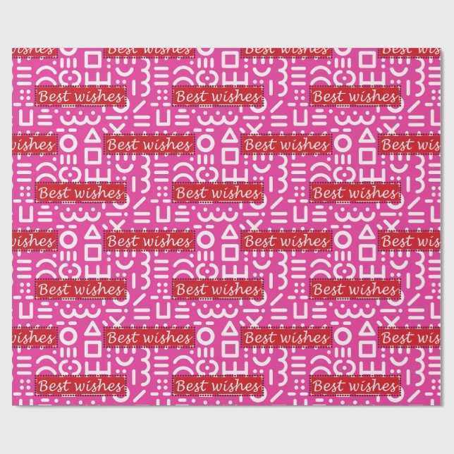 Papel De Regalo mejores deseos (Superficie plana)