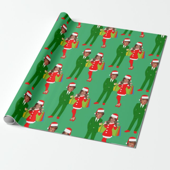 Papel De Regalo melania santa trump (Desenrollado)