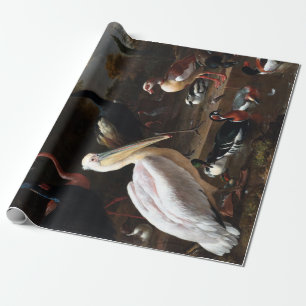 Papel De Regalo Melchior d'Hondecoeter La Pluma Flotante